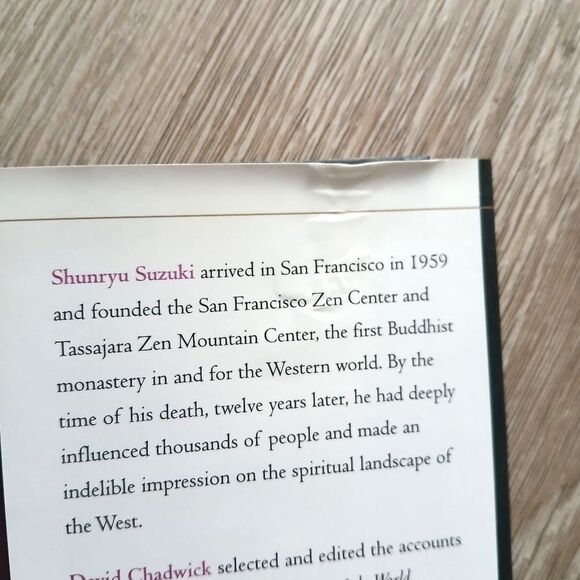 To Shine One Corner of the World Book Zen Master Shunrtu Suzuki First Edition - Picture 7 of 8